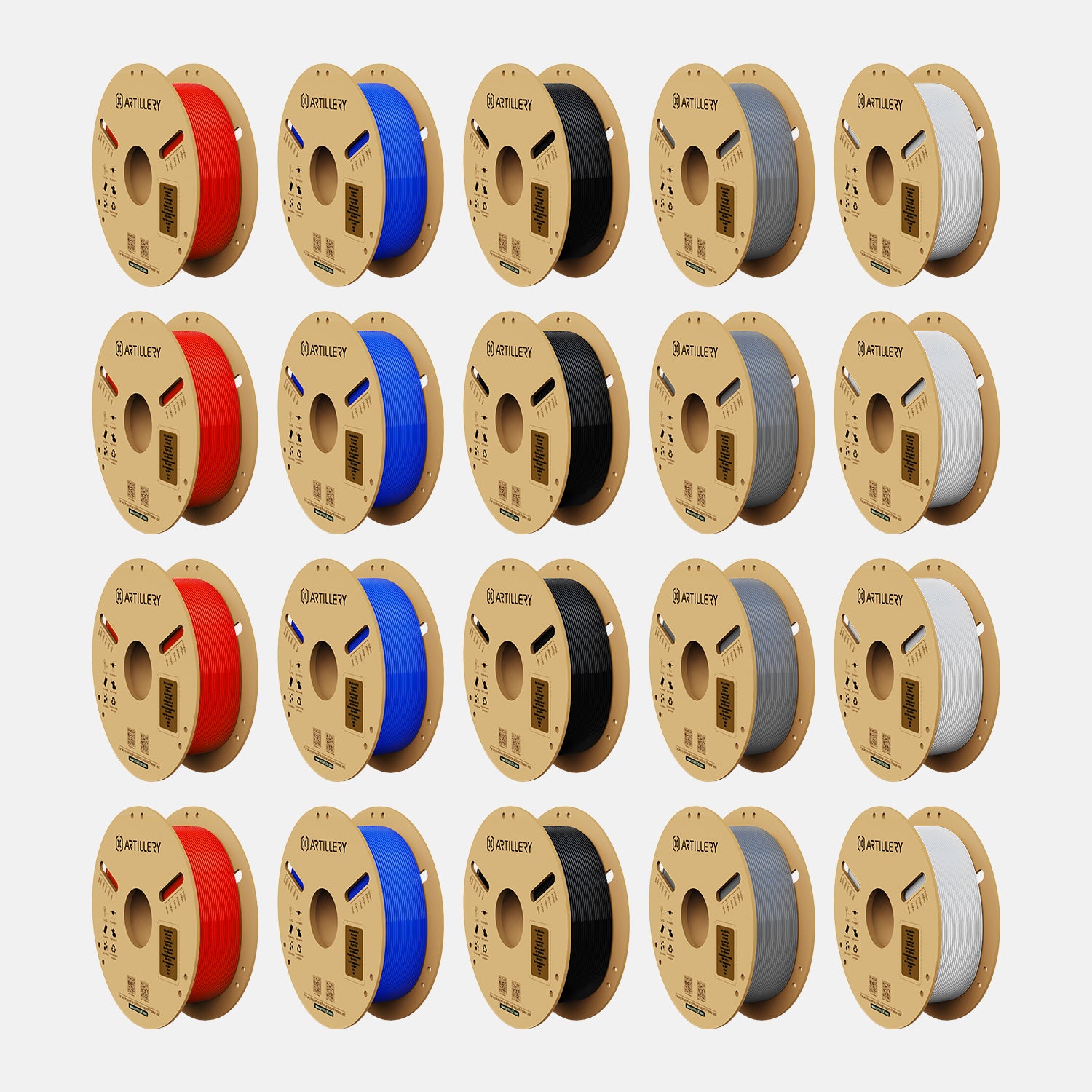 PLA 5-Color Filament 20kg