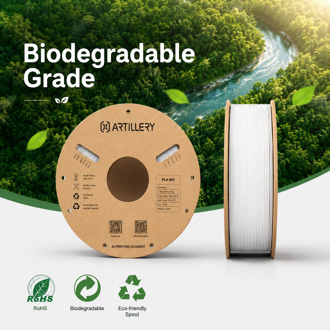 PLA 5-Color Bundle - Cardboard 5KG