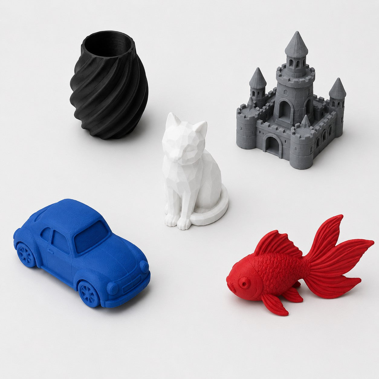 PLA 5-Color Bundle - Cardboard 5KG